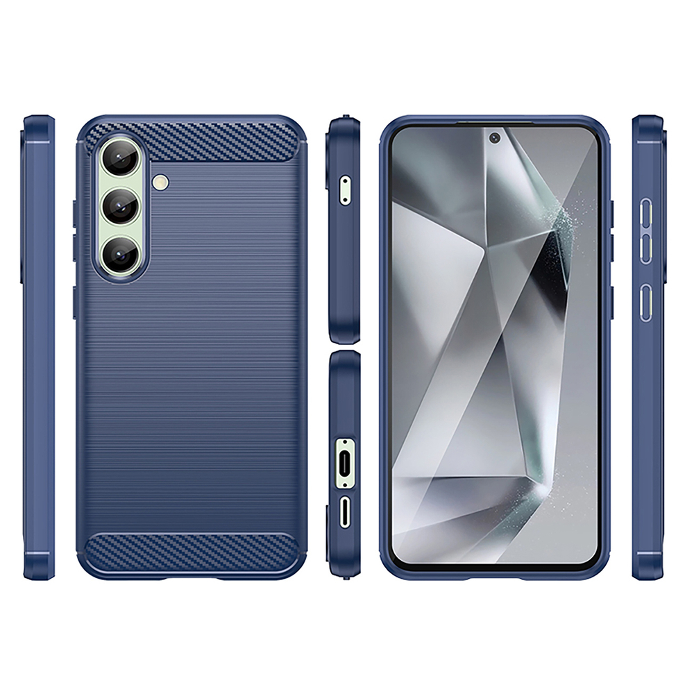 Carbon Case Samsung Galaxy S24 FE vāciņš, zils