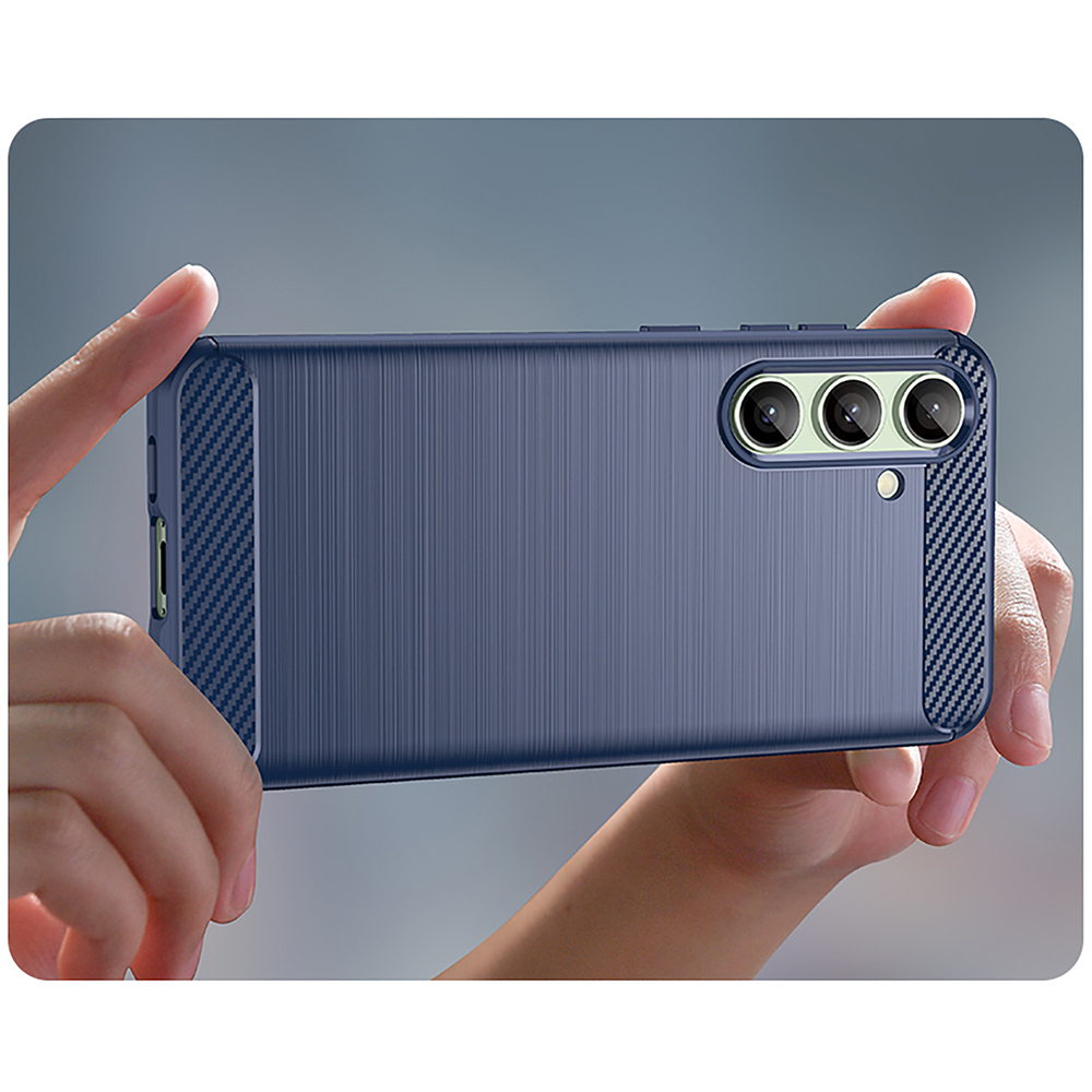 Carbon Case Samsung Galaxy S24 FE vāciņš, zils