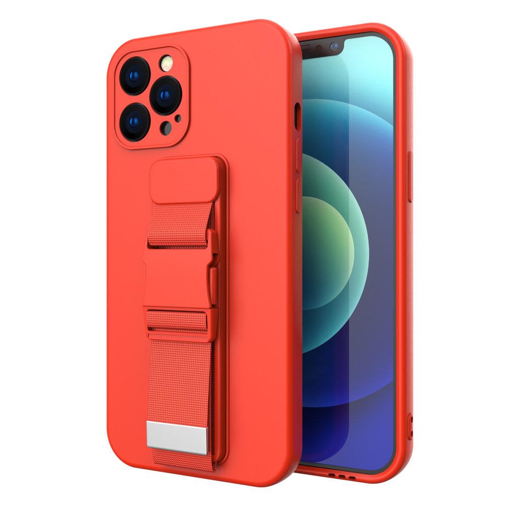 Samsung Galaxy S20 vāciņš ar aukliņu Rope Case, sarkans