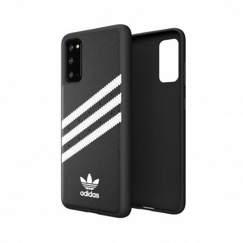 Adidas OR Izlietais PU telefona vāciņš maciņs Samsung Galaxy S20 - Melns un balts | Moulded Case Black and White