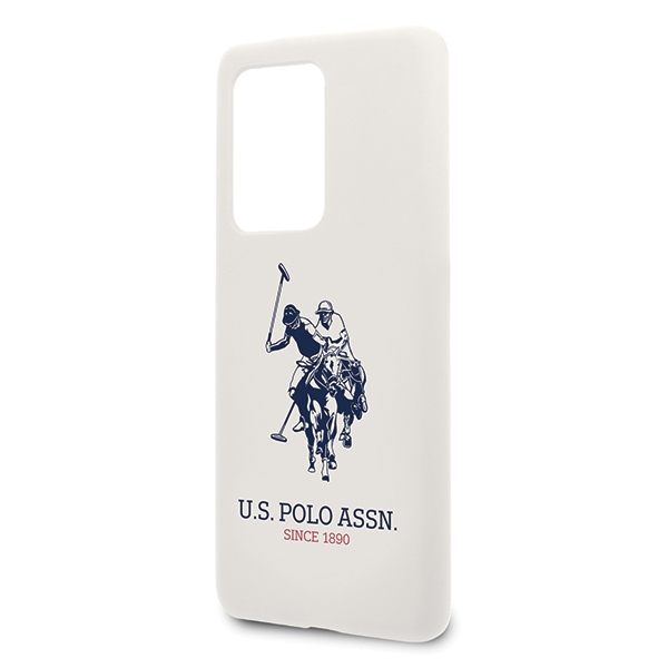 US Polo silikona kolekcijas vāciņš Samsung Galaxy S20 Ultra - White | Silicone Collection Phone Case Cover