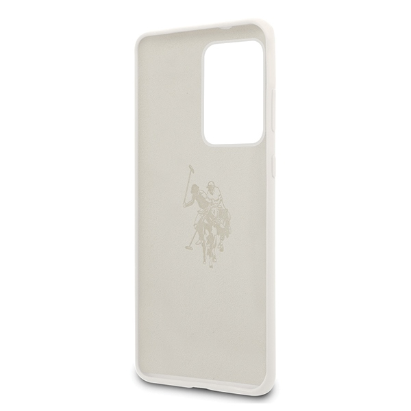 US Polo silikona kolekcijas vāciņš Samsung Galaxy S20 Ultra - White | Silicone Collection Phone Case Cover