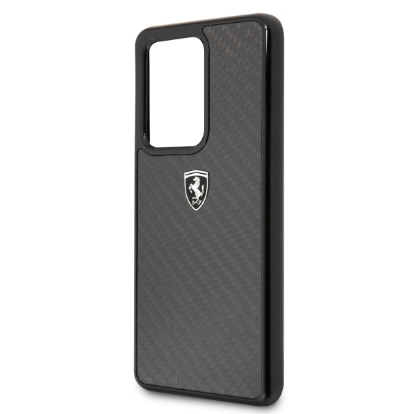 Ferrari Samsung Galaxy S20 Ultra vāciņš Carbon Heritage, melns