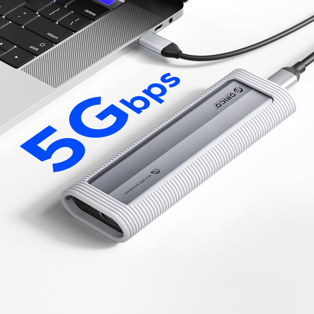 Orico AXM2-G2-V1 M.2 NVMe ārējais diska futrālis, pelēks