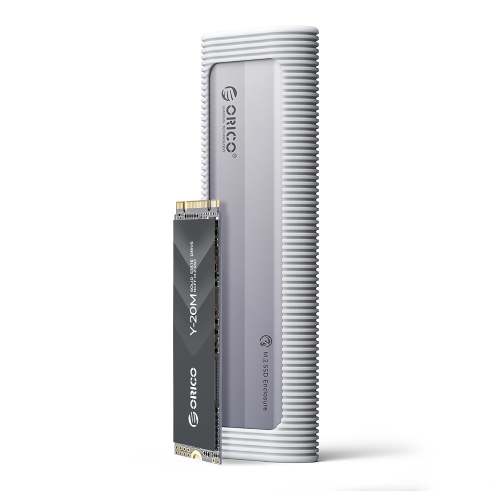 Orico AXM2S-G2 M.2 NVMe / NGFF SSD ārējais disks, pelēks
