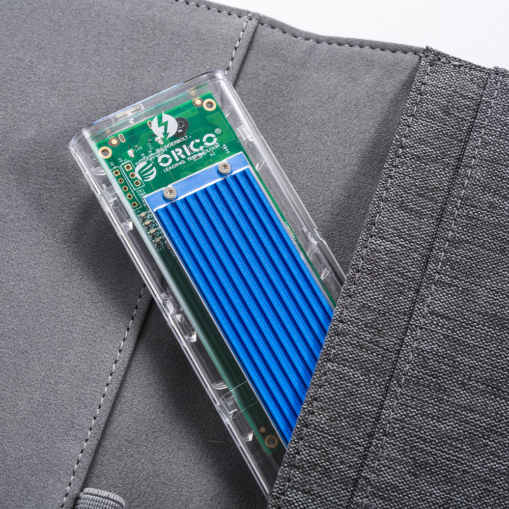 Orico TCM2-C3 M.2 NVMe uz USB-C ārējais diska korpuss, zils