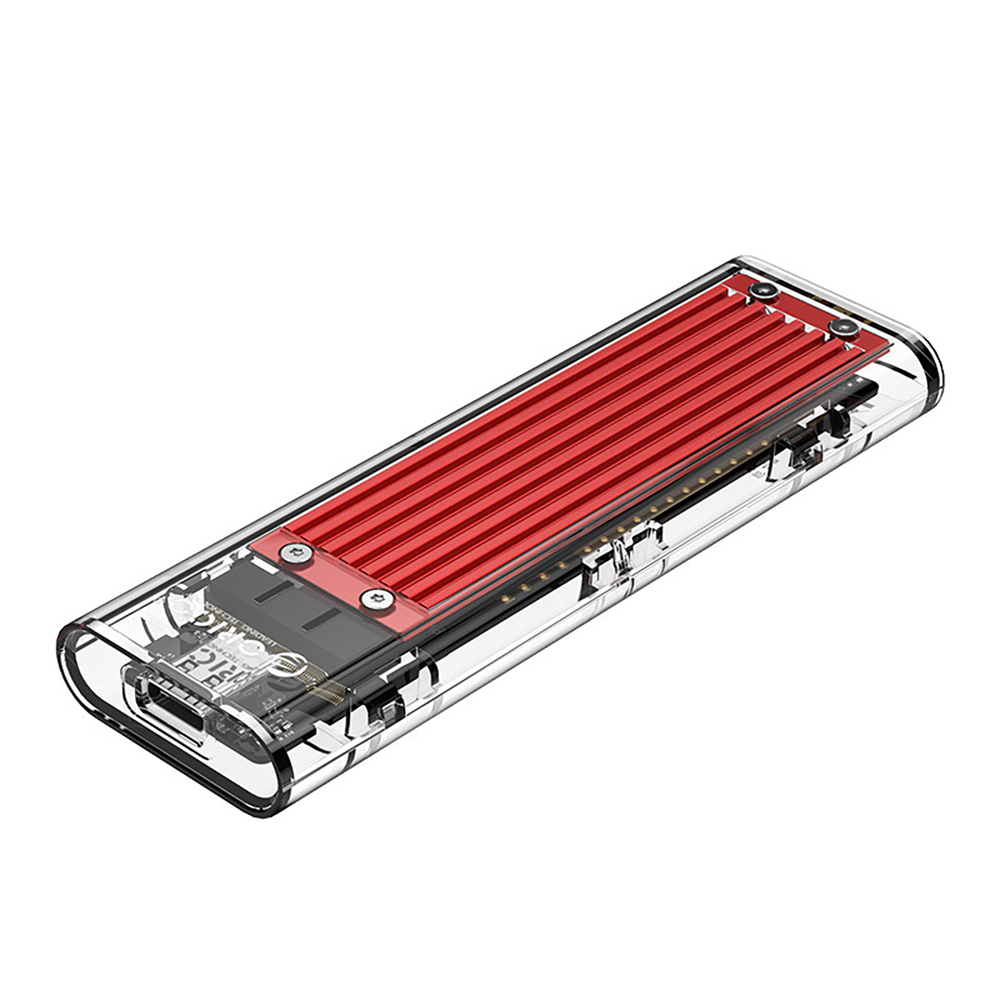 Orico TCM2-C3 M.2 NVME uz USB-C ārējais diska ietvars, sarkans