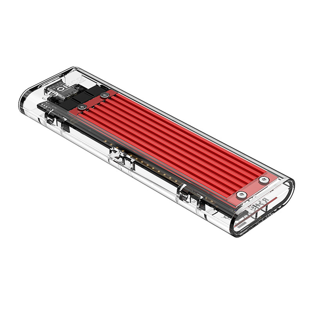 Orico TCM2-C3 M.2 NVME uz USB-C ārējais diska ietvars, sarkans