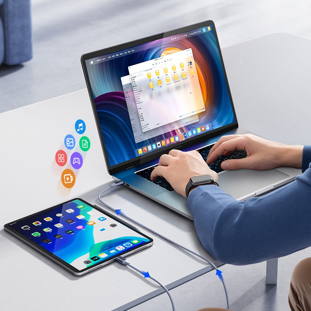 Orico CDX USB-C uz USB-C kabelis 60W 1m, zils