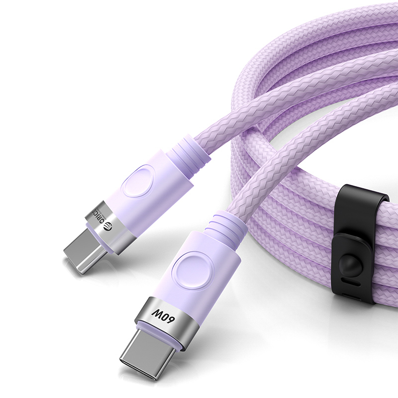 Orico CDX 60W USB-C uz USB-C kabelis 1m, violets