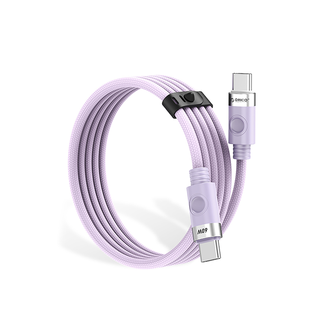 Orico CDX 60W USB-C uz USB-C kabelis 1m, violets