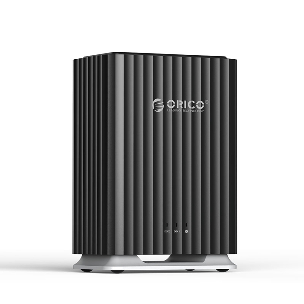 Orico 9728C3 ārējā disku stacija 2x 2.5" / 3.5" HDD/SSD, melna