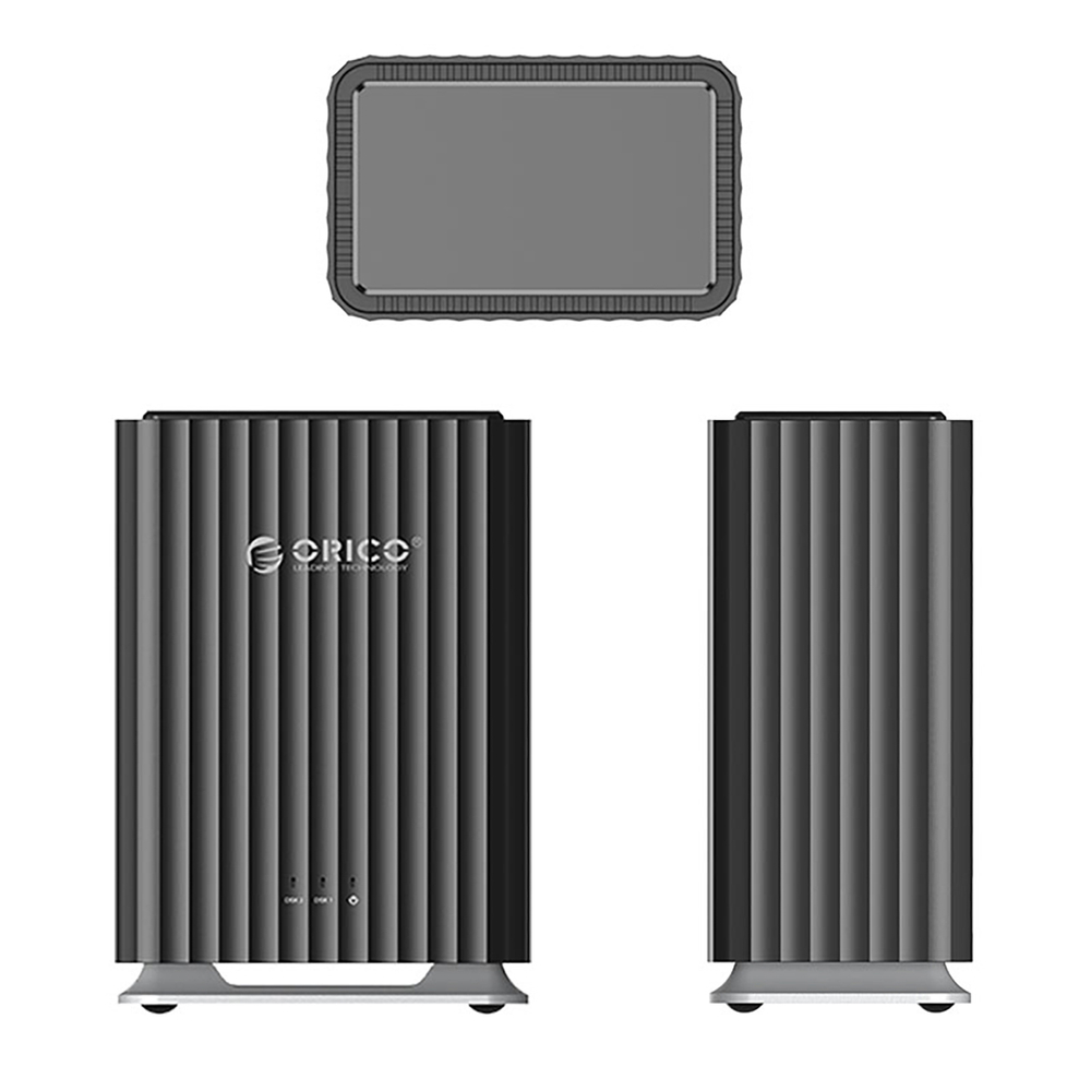 Orico 9728C3 ārējā disku stacija 2x 2.5\" / 3.5\" HDD/SSD, melna