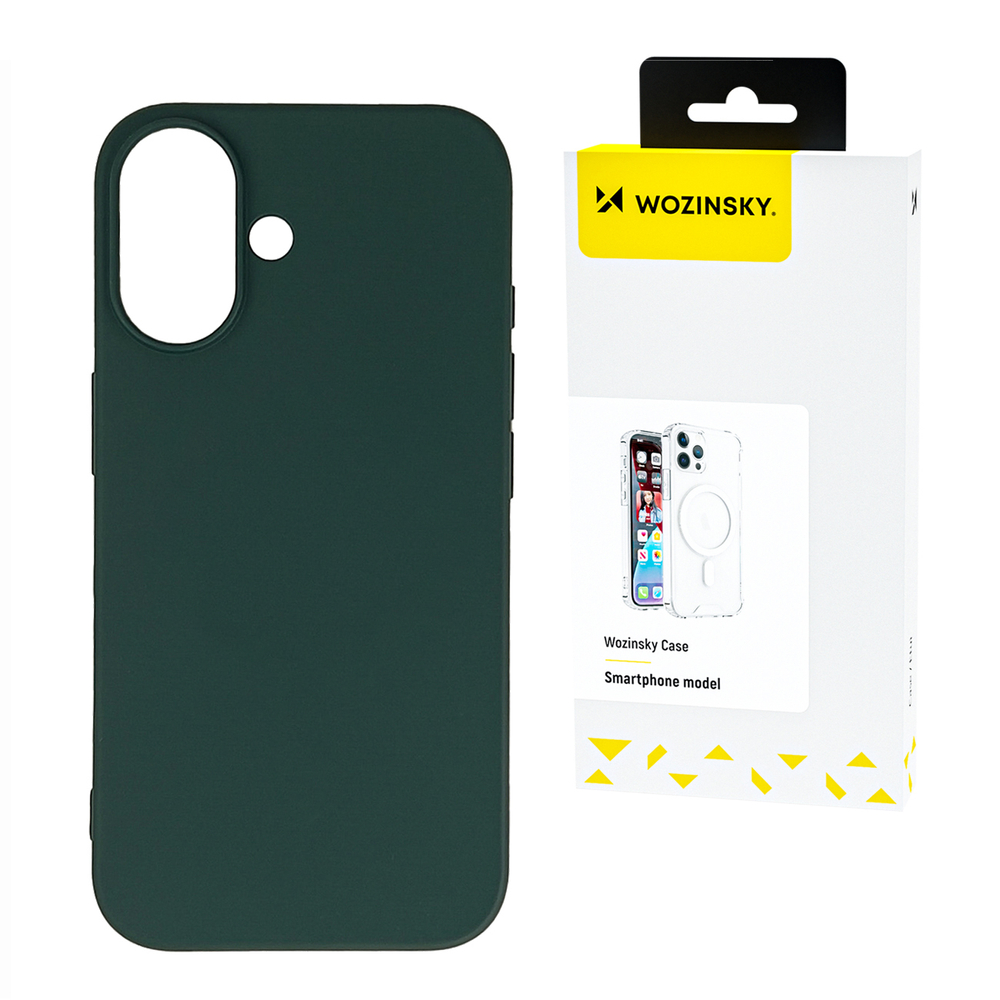 Wozinsky Samsung Galaxy S24 FE vāciņš Silicone Case, zaļš