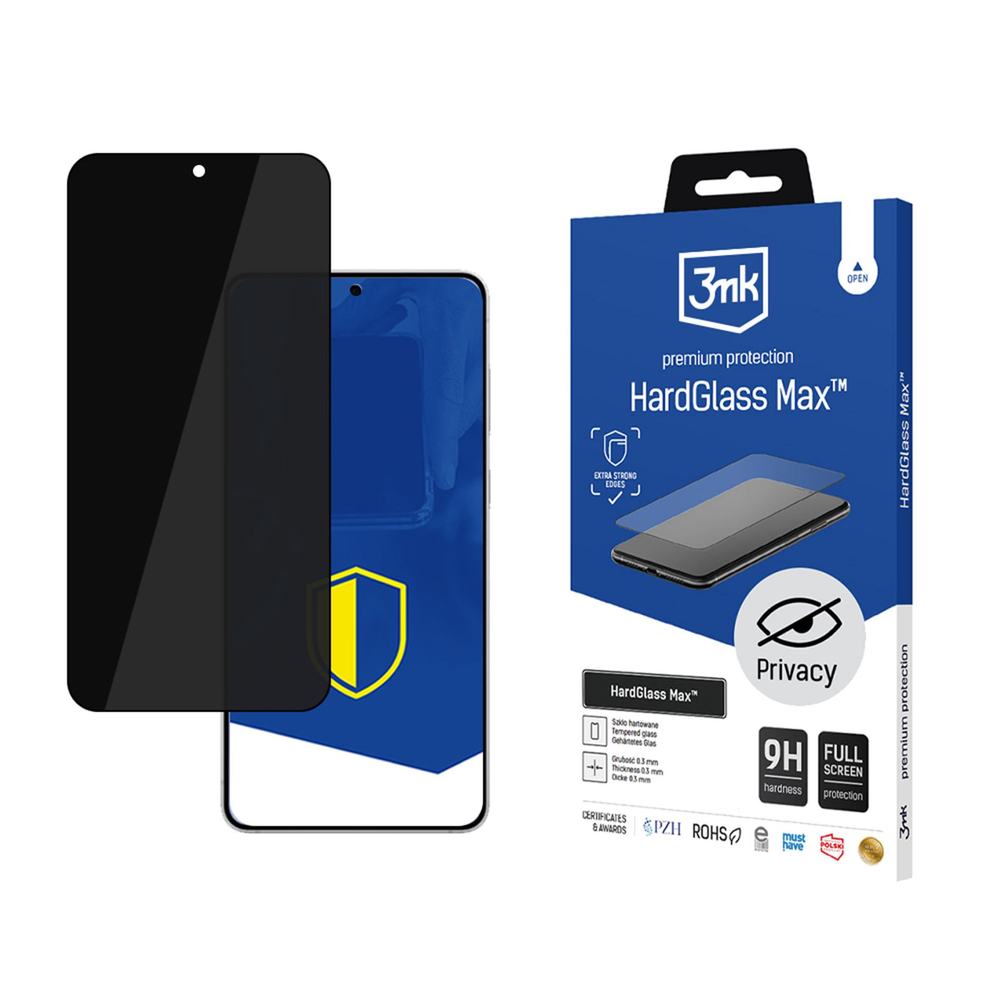 3mk HardGlass Max Privacy aizsargstikls Samsung Galaxy S25 Edge, melns
