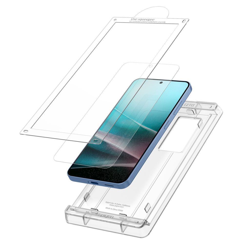 Spigen SHIELD EZ Fit hidrogela aizsargplēve Samsung Galaxy S25, caurspīdīga