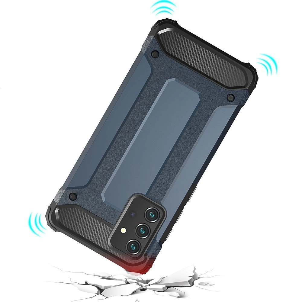 Hybrid Armor Samsung Galaxy A36 triecienizturīgs vāciņš, sudraba