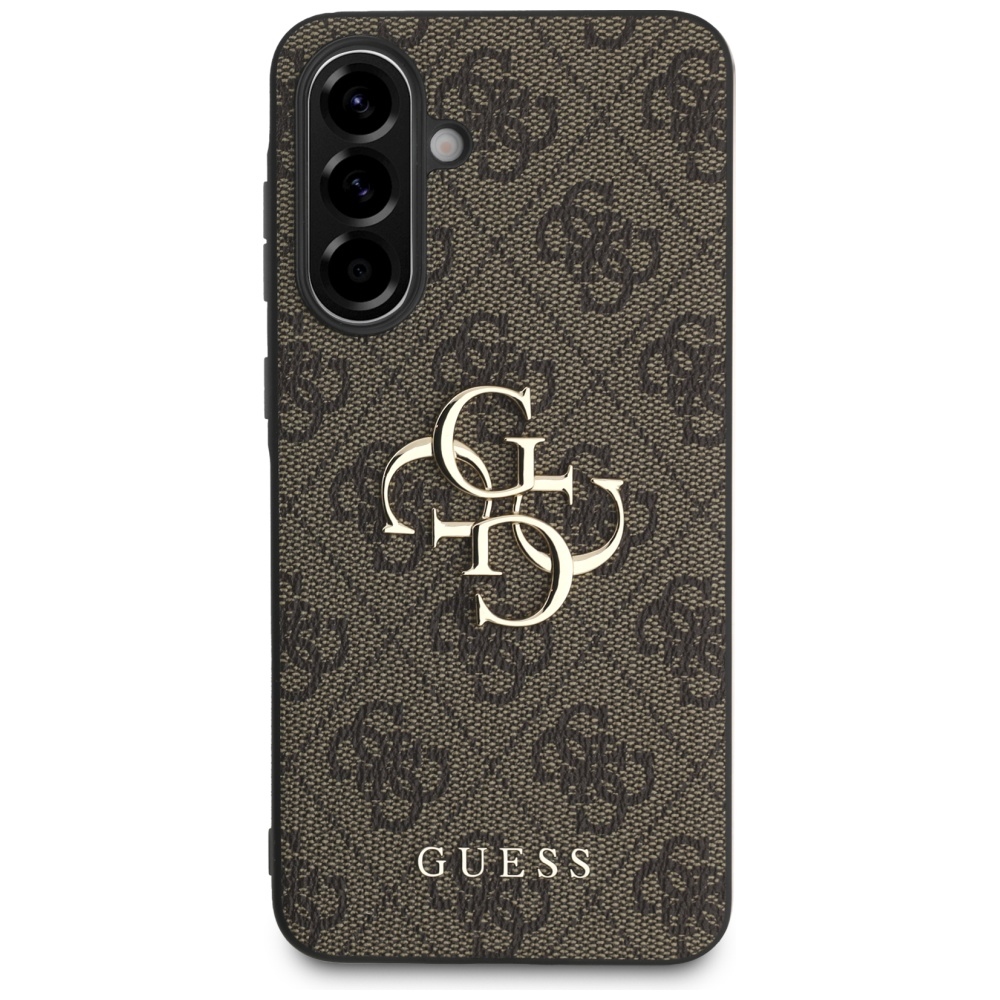 Guess HC 4G PU Big Logo vāciņš Samsung Galaxy A56 5G, brūns
