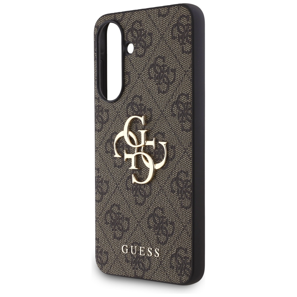 Guess HC 4G PU Big Logo vāciņš Samsung Galaxy A56 5G, brūns