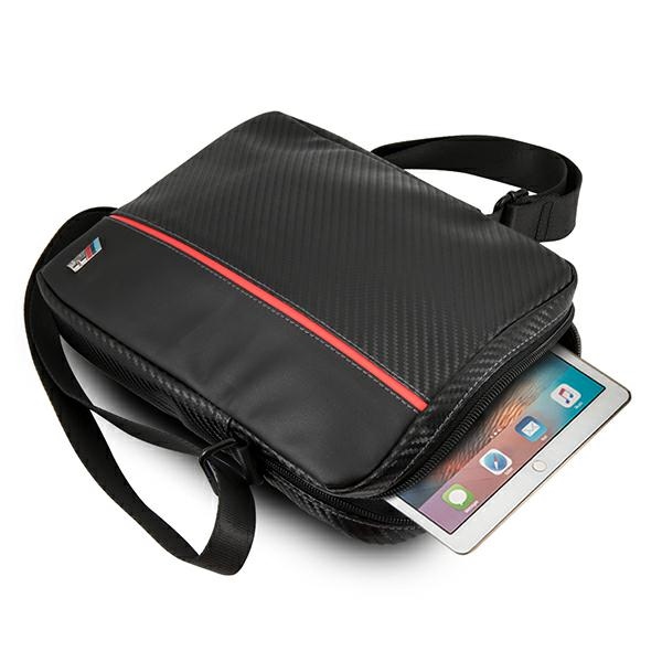 BMW BMTB10CAPRBK Planšetdatora Soma 10\" Oglekļa / Sarkans Svītra | Torba Tablet Carbon Red Stripe