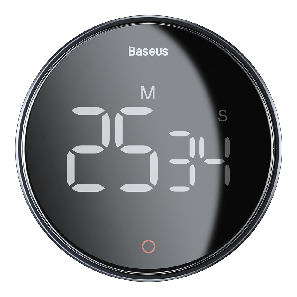Baseus Heyo Pro rotējošais taimeris elektroniskais pelēks (FMDS000013) | Rotary Timer Electronic Gray