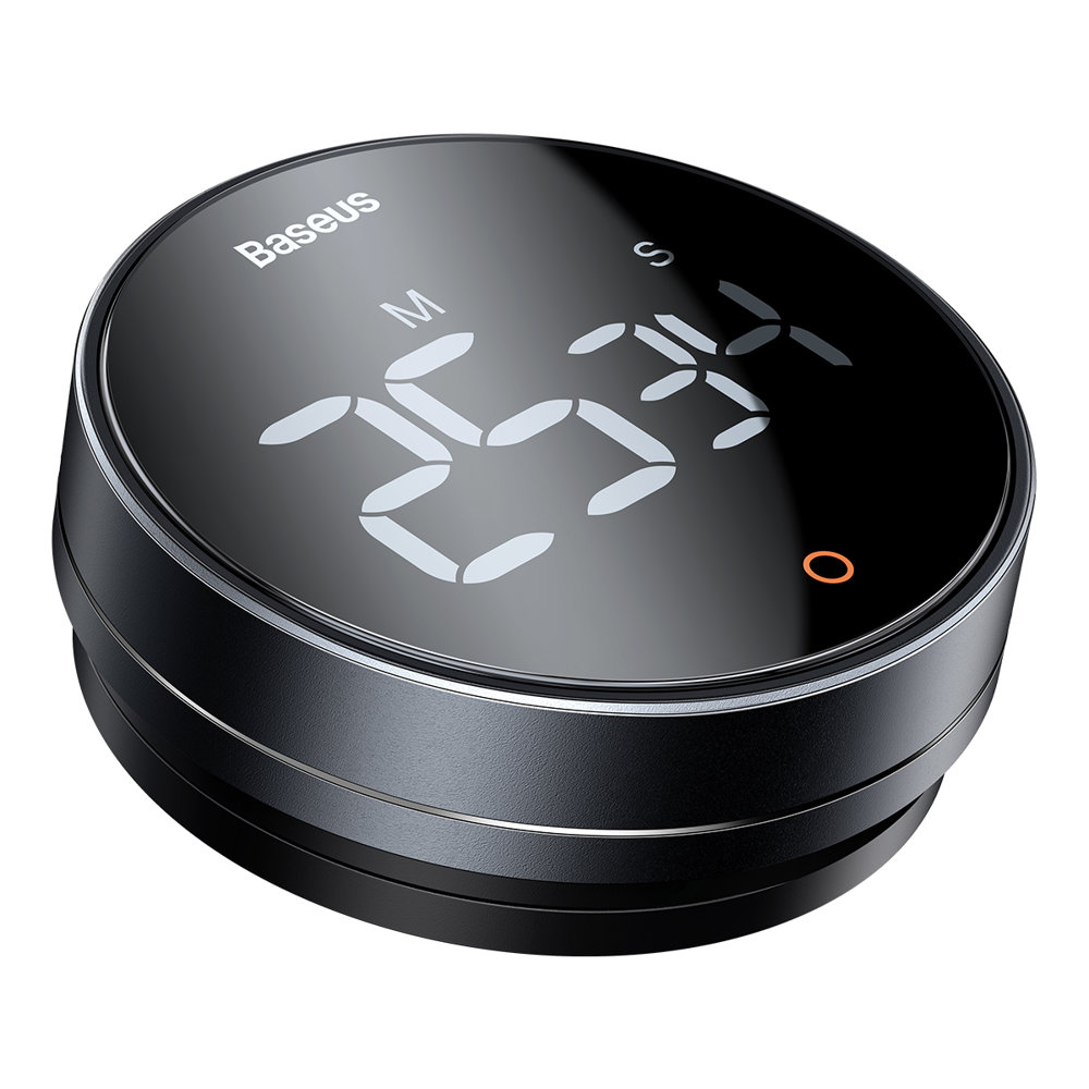Baseus Heyo Pro rotējošais taimeris elektroniskais pelēks (FMDS000013) | Rotary Timer Electronic Gray