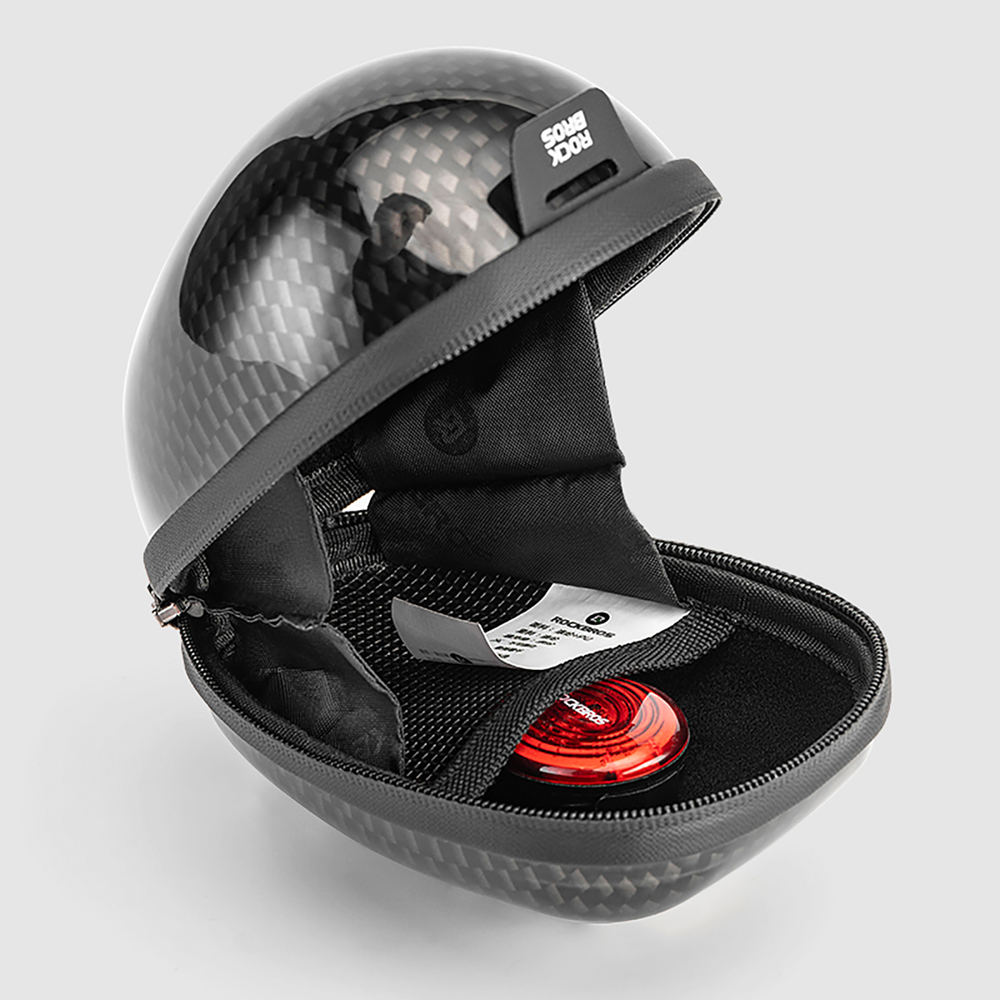 Rockbros velosipēda sēdekļa somiņa 0.4l, melna (carbon pattern)