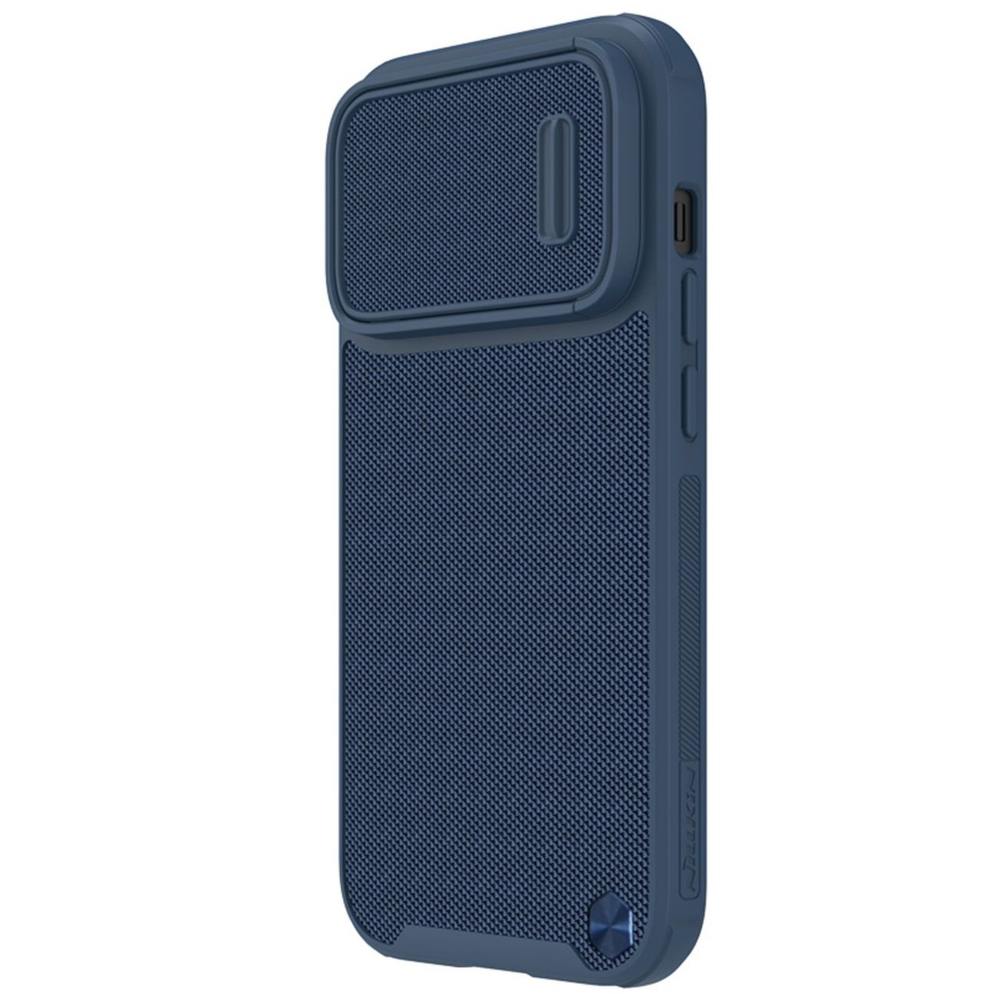 Nillkin iPhone 14 Pro Max vāciņš Textured S Case ar kameras aizsargu, zils