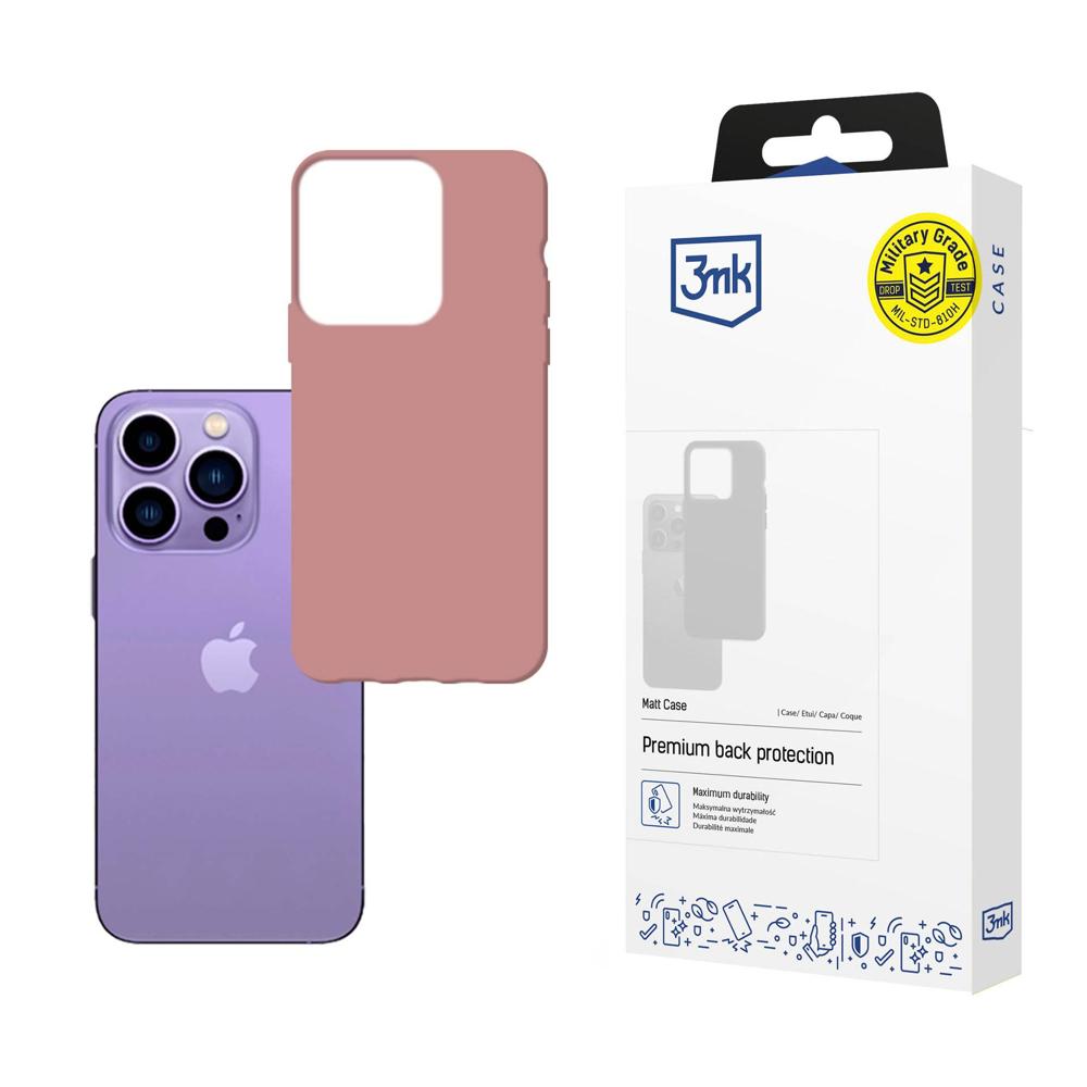 3mk iPhone 14 Pro Max vāciņš Matt Case, rozā