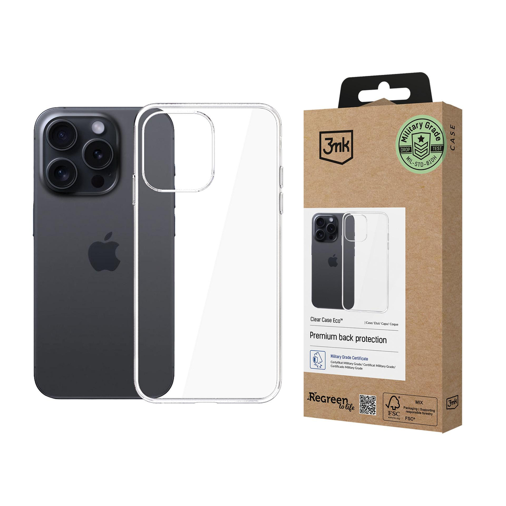3mk Apple iPhone 14 Pro Max vāciņš Clear Case Eco, caurspīdīgs