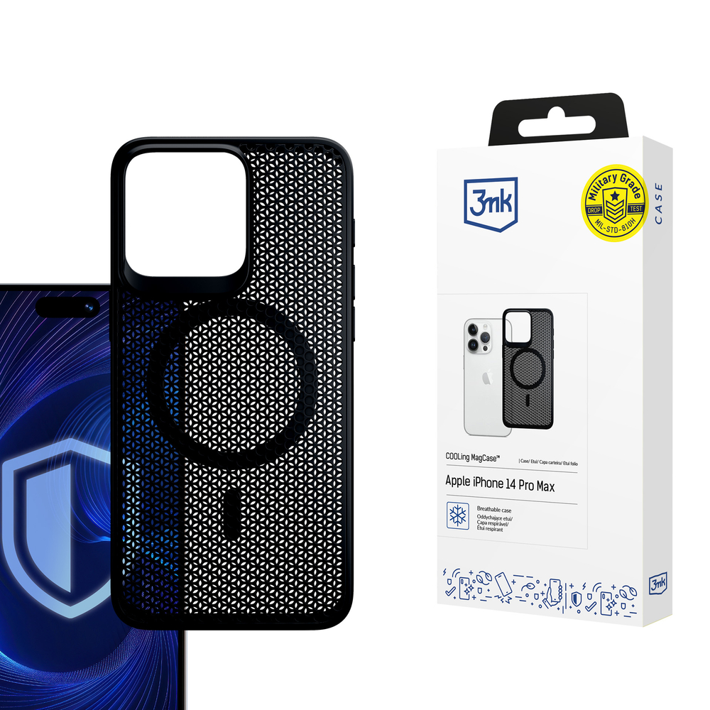 3mk COOLing MagCase Apple iPhone 14 Pro Max vāciņš, melns