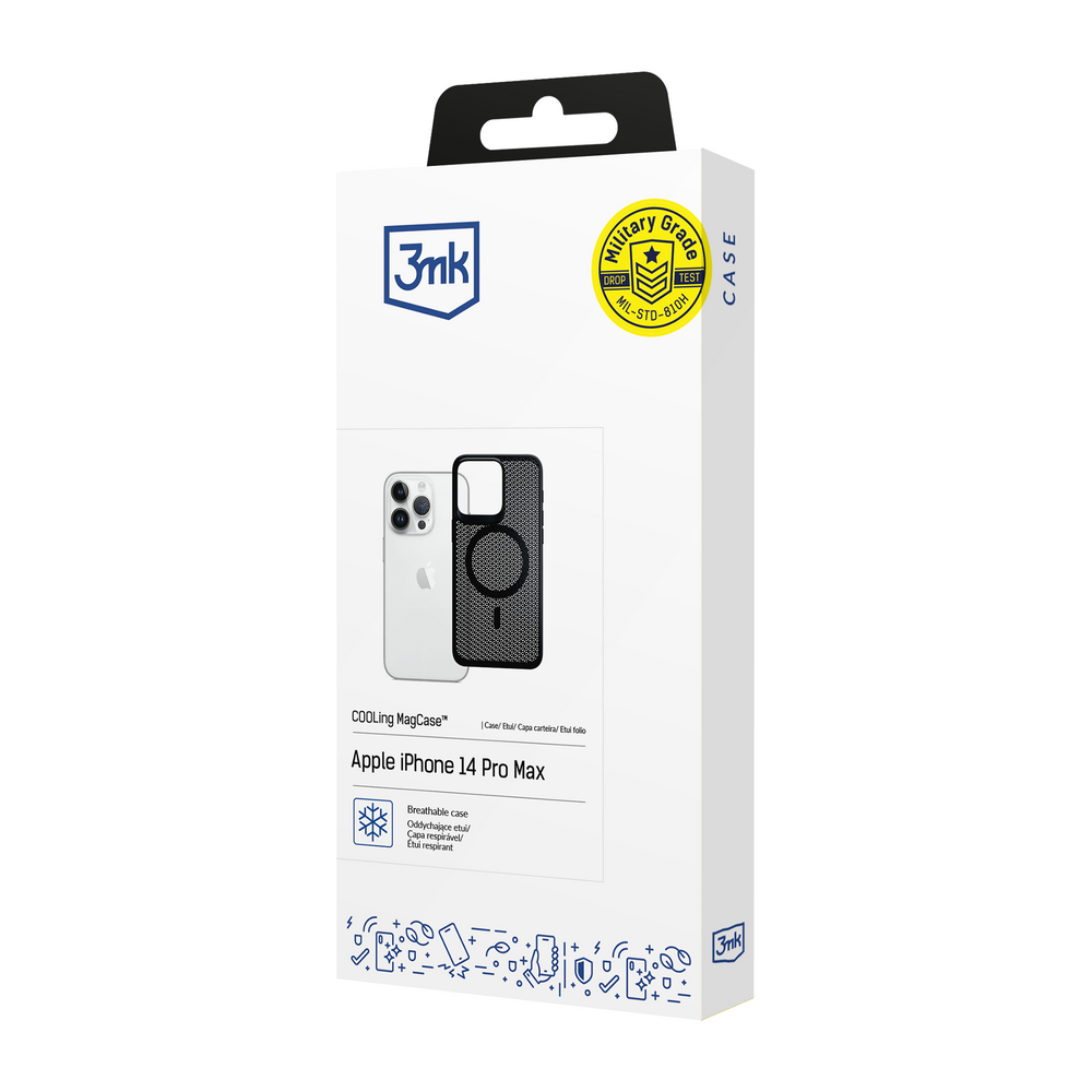 3mk COOLing MagCase Apple iPhone 14 Pro Max vāciņš, melns