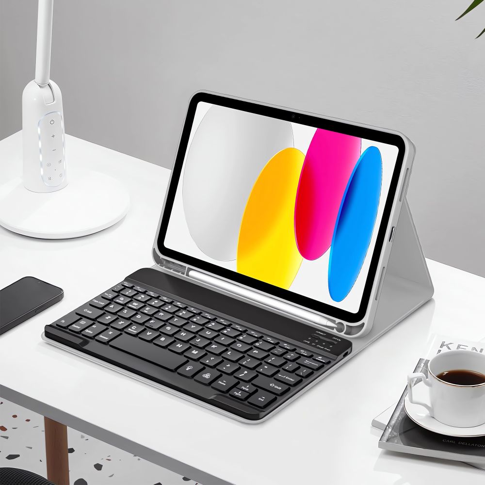 Tech-Protect SC Pen + Keyboard vāciņš iPad 10.9\" 2022 / 11\" 2025, pelēks