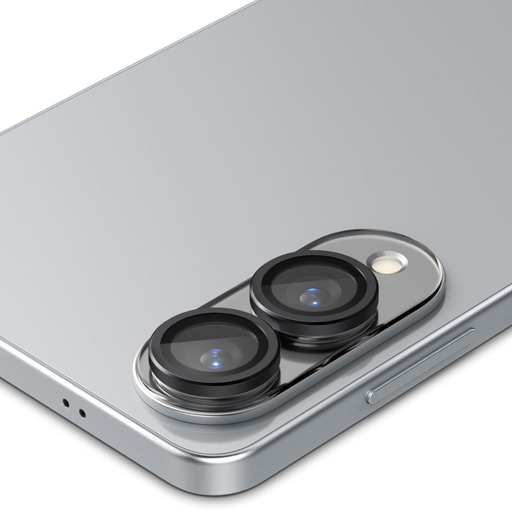 Spigen Optik Pro GLAS.TR Ez Fit kameras aizsargstikls Samsung Galaxy S25 Edge, melns