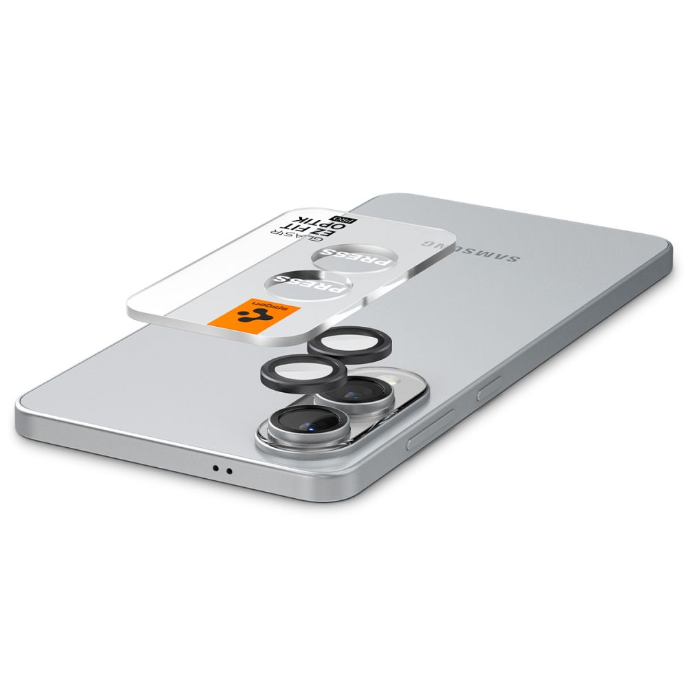 Spigen Optik Pro GLAS.TR Ez Fit kameras aizsargstikls Samsung Galaxy S25 Edge, melns