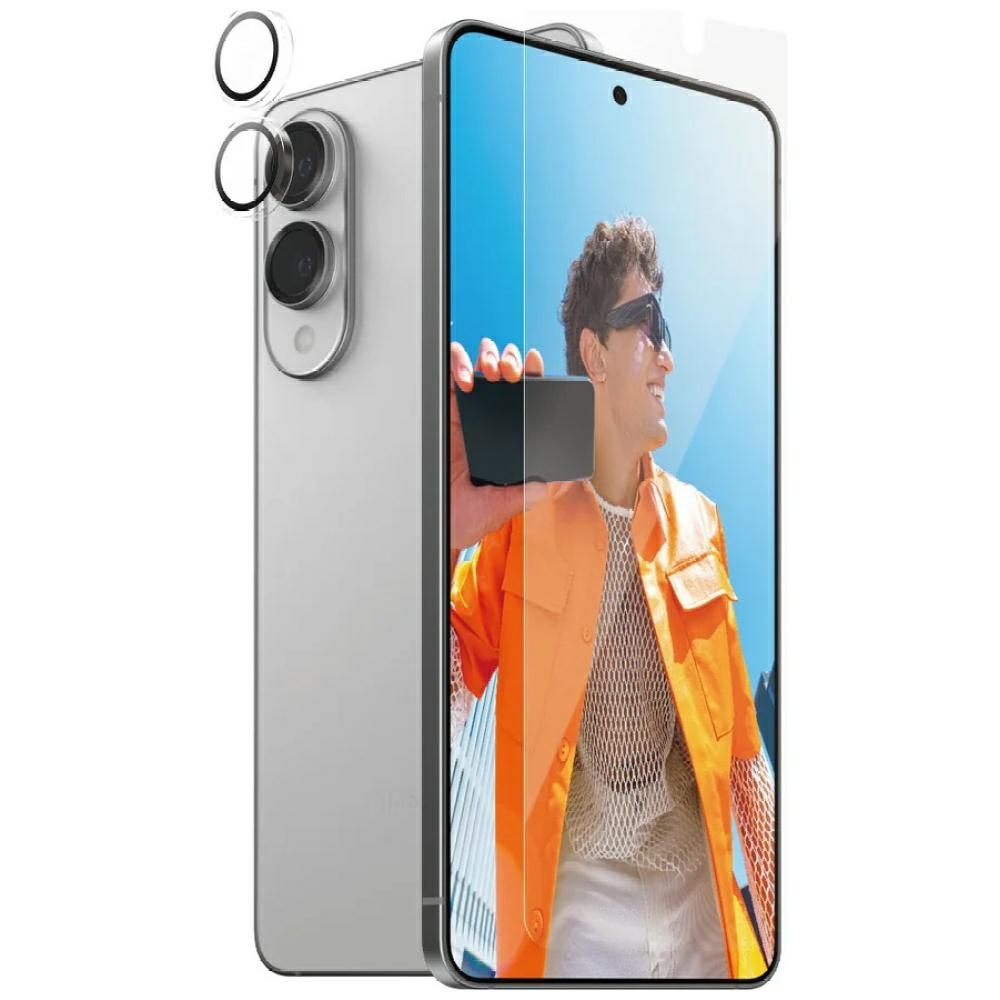 PanzerGlass Hoops+UWF 2-in-1 stikls un lēca Samsung Galaxy S25 Edge - caurspīdīgs | 2In1 Glass+Lens Transparent