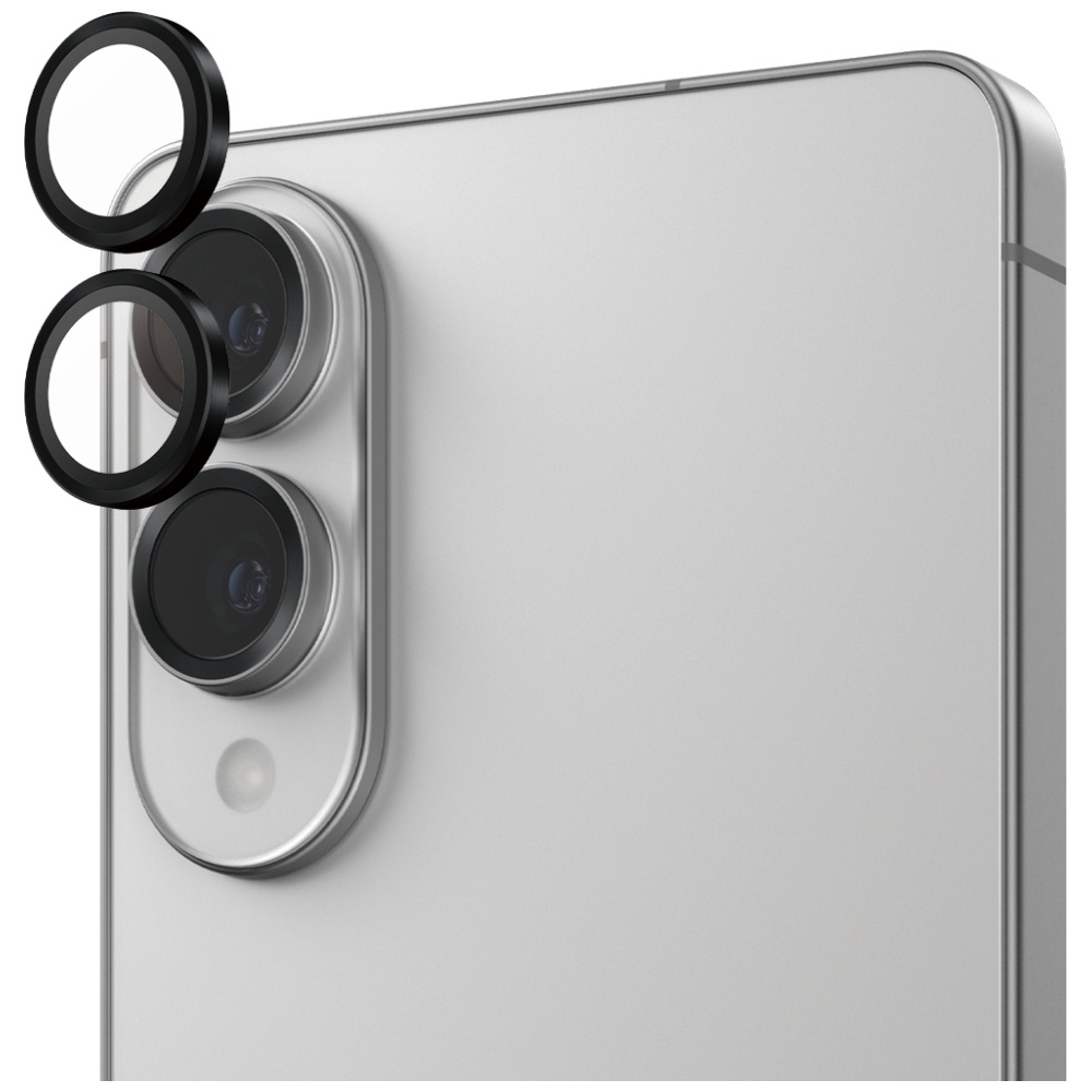 PanzerGlass Hoops kameras lēcu aizsargstikls Samsung Galaxy S25 Edge - Melns | Lens Protector Tempered Glass Black