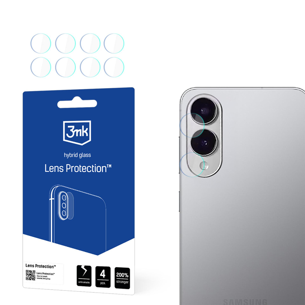 3mk Lens Protection hibrīda aizsargstikls Samsung Galaxy S25 kameras lēcai