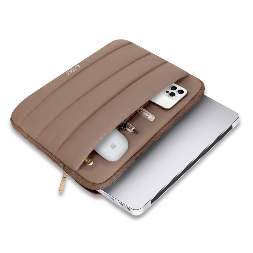 Tech-Protect Fluffy klēpjdatora soma 15-16\", brūna