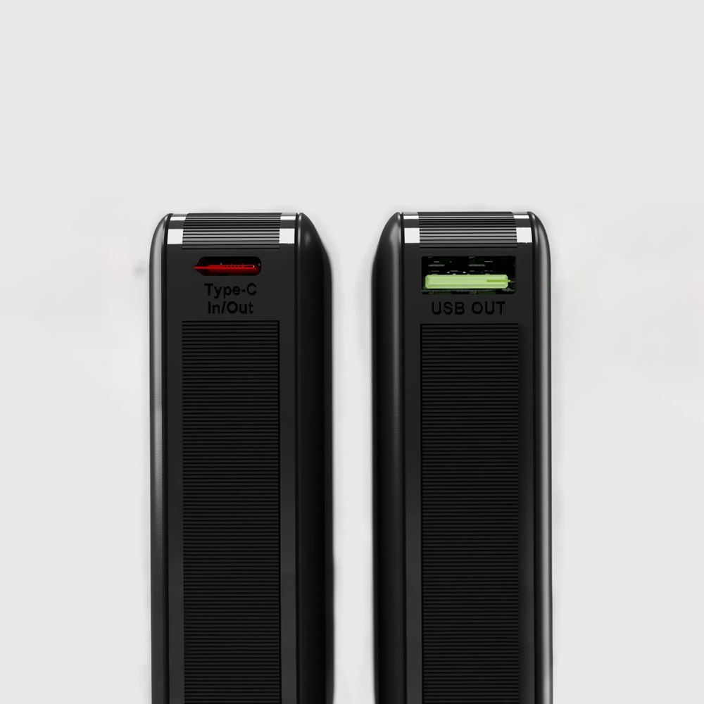 Sbs 20000mAh 65W PD AFC ārējais akumulators klēpjdatoriem un viedtālruņiem, melns