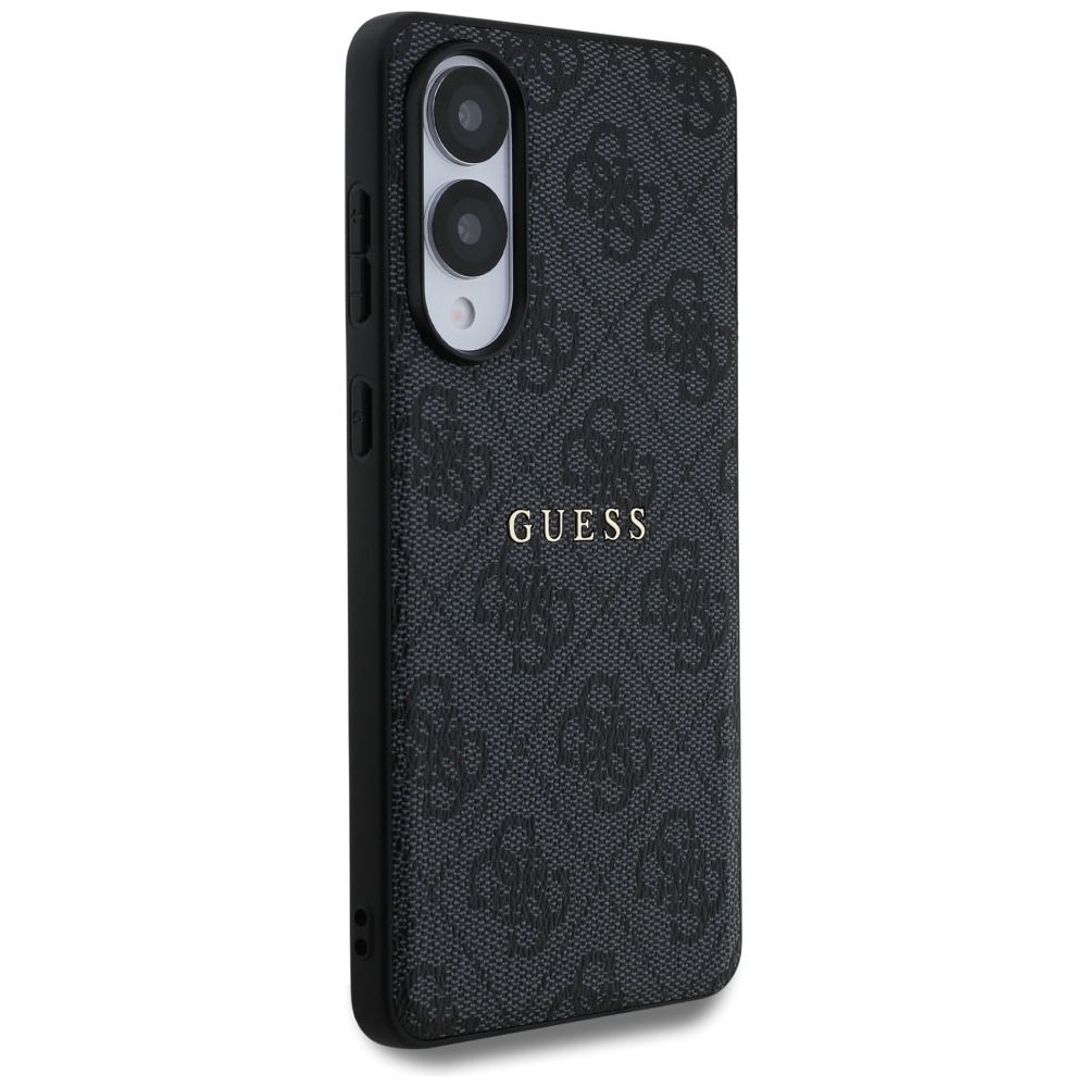 Guess Samsung Galaxy S25 Edge vāciņš 4G Ring Classic Logo MagSafe, melns