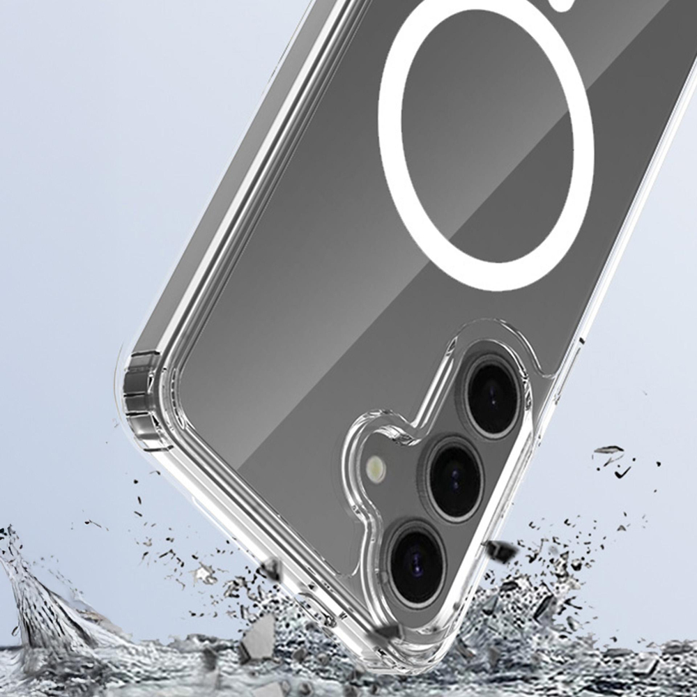 3mk Armor MagCase Samsung Galaxy S24 FE vāciņš, caurspīdīgs