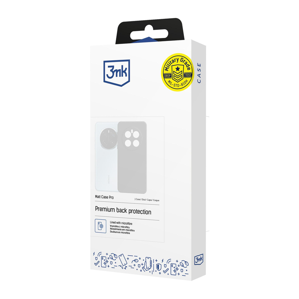 3mk Matt Case Pro Samsung Galaxy A55 5G vāciņš, matēts melns