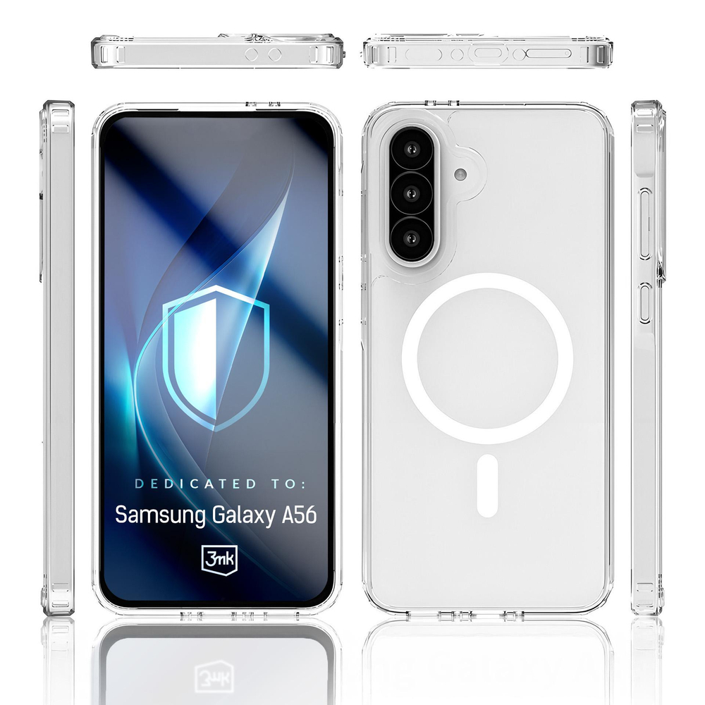3mk Armor MagCase Samsung Galaxy A56 vāciņš, caurspīdīgs