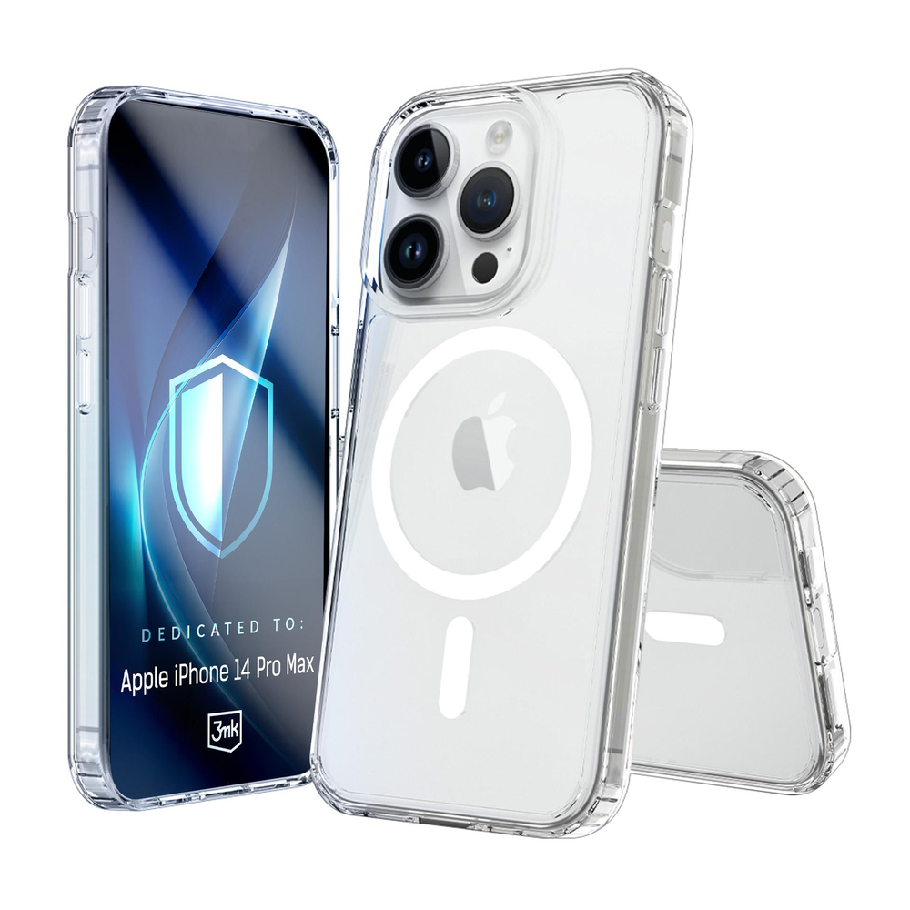 3mk Armor MagCase iPhone 14 Pro Max vāciņš, caurspīdīgs