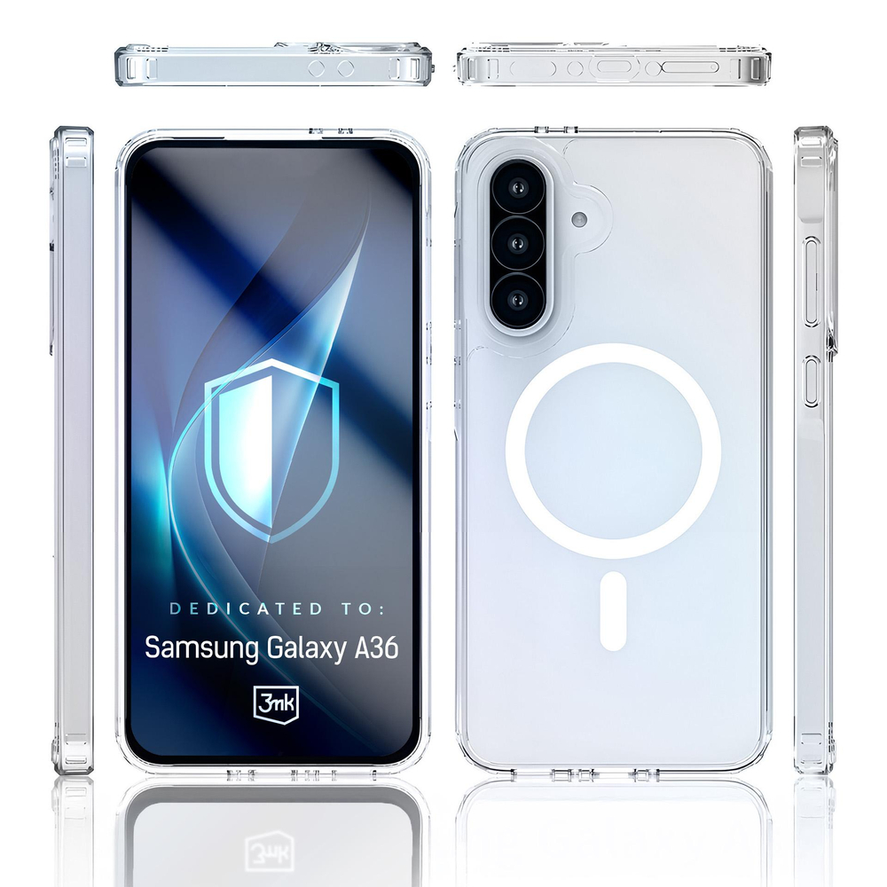 3mk Armor MagCase Samsung Galaxy A36 vāciņš, caurspīdīgs