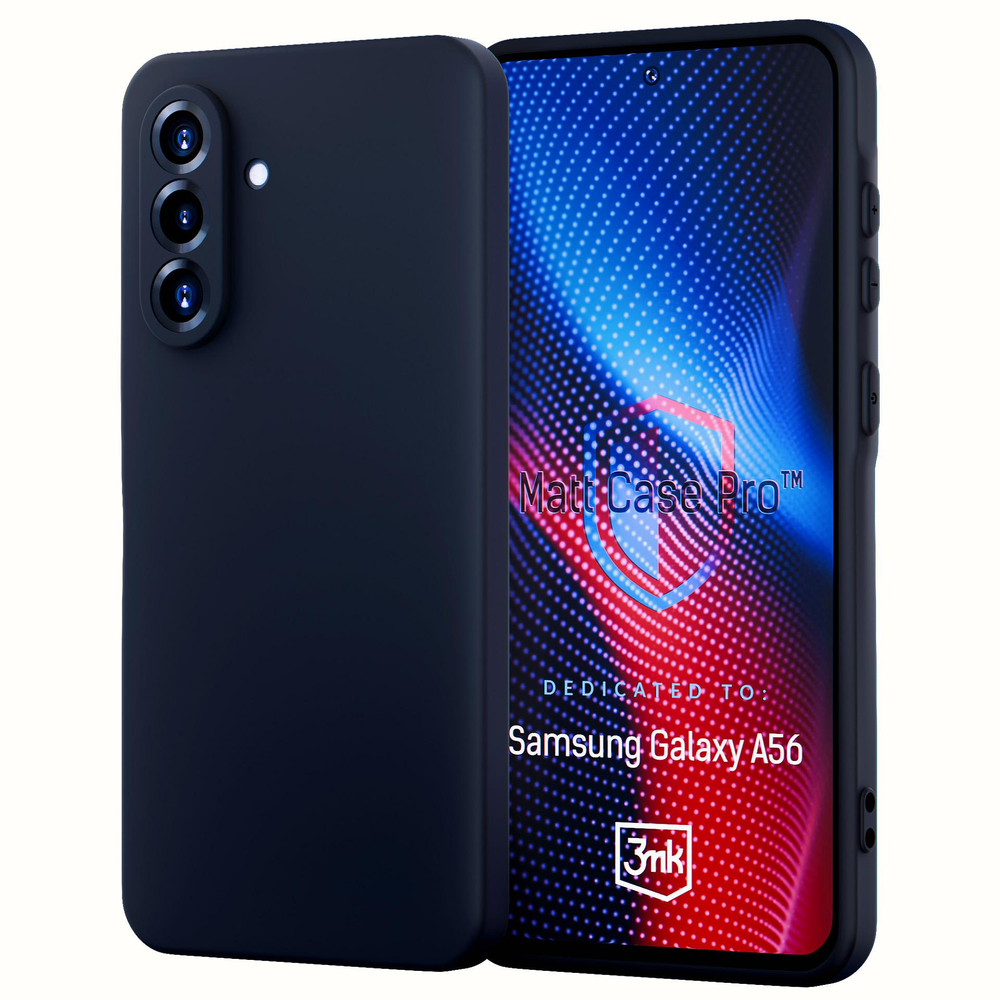 3mk Matt Case Pro Samsung Galaxy A56 vāciņš, matēts melns