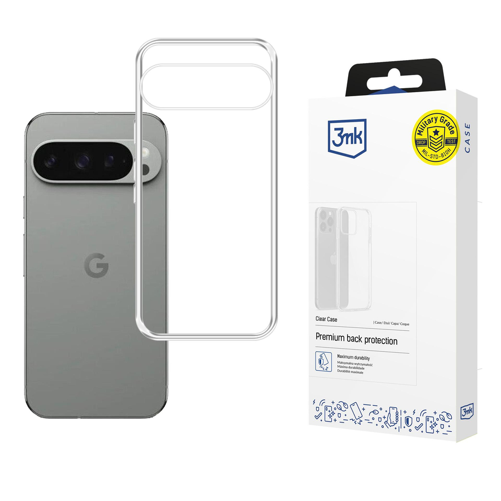 3mk Google Pixel 10 / 10 Pro vāciņš Clear Case, caurspīdīgs