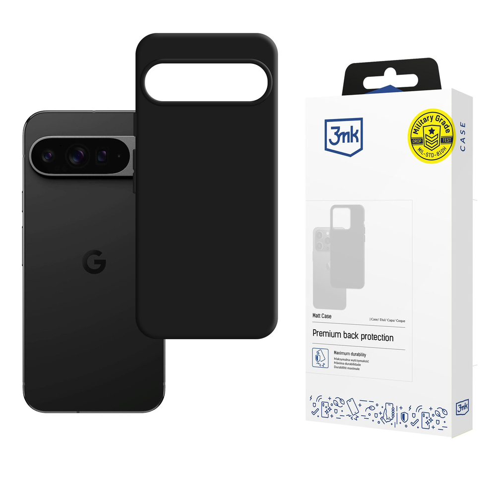 3Mk Protection Google Pixel 10 Pro XL vāciņš Matt Case, melns matēts
