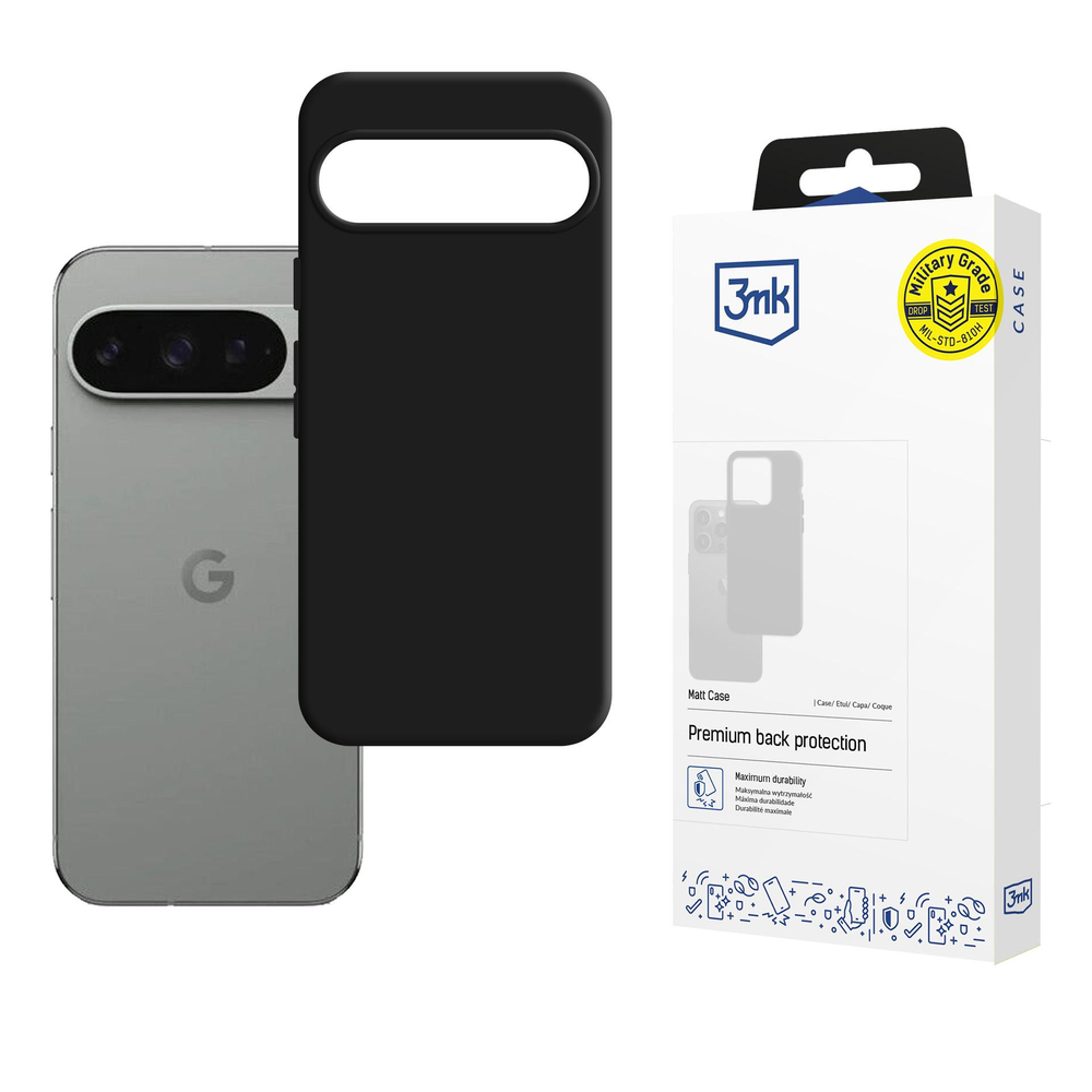 3mk Matt Case vāciņš Google Pixel 10 / 10 Pro, matēts melns
